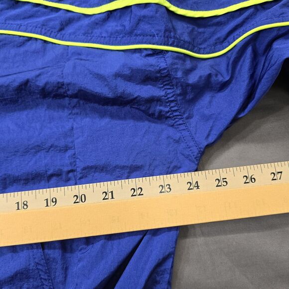 Free People FP Movement Varsity Blues Jacket Sapphire/Neon Green Sz M - Picture 12 of 16